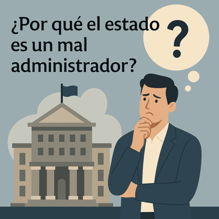 Porqué el estado es un mal administrador?